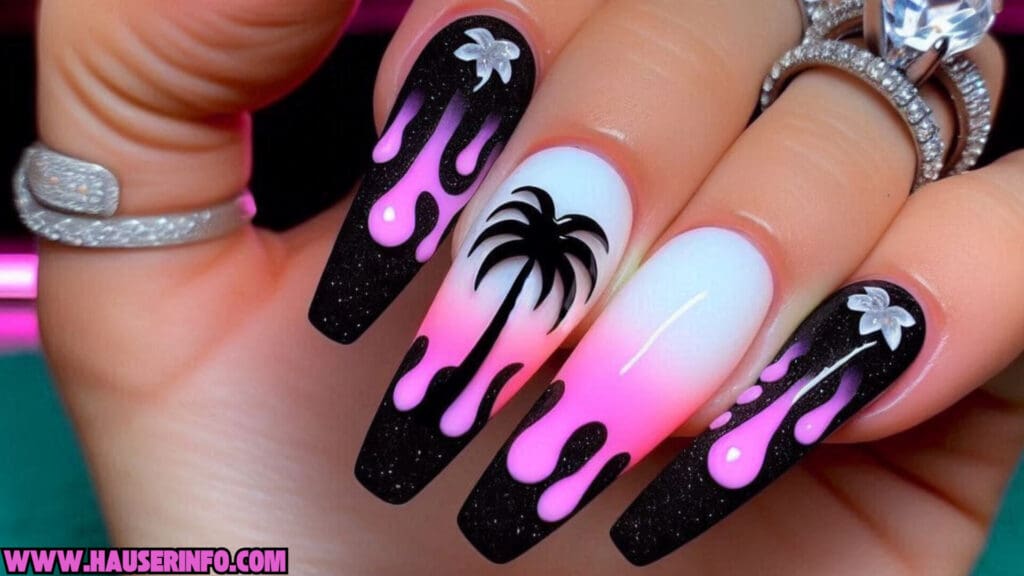 tropical nail designs