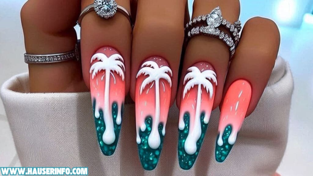 tropical nail designs