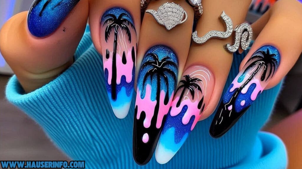 tropical nail designs