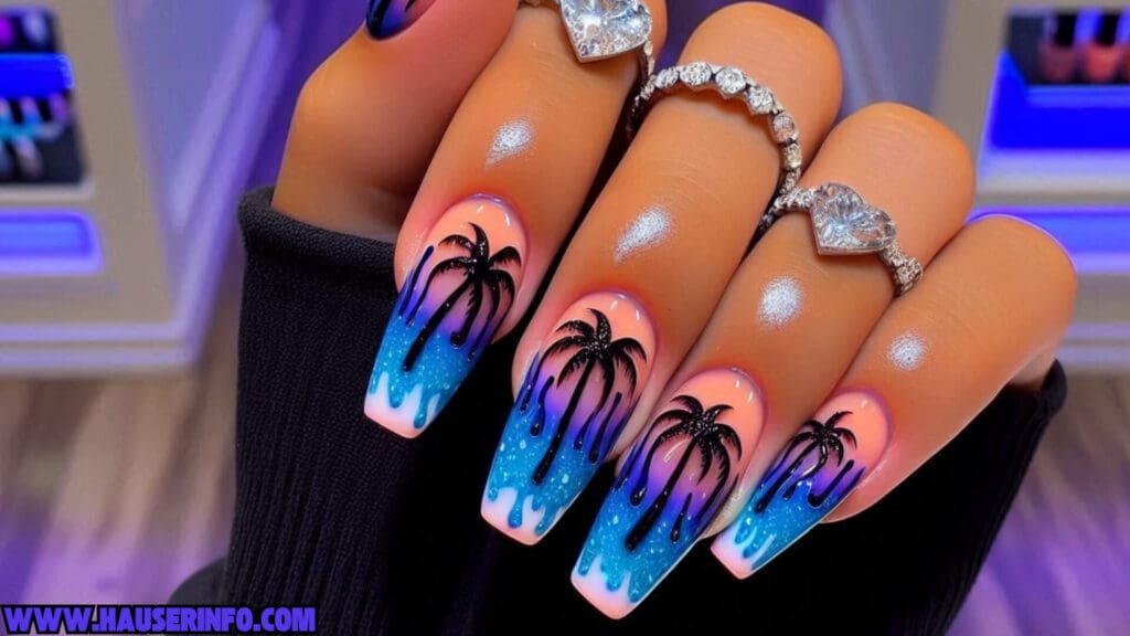 tropical nail designs