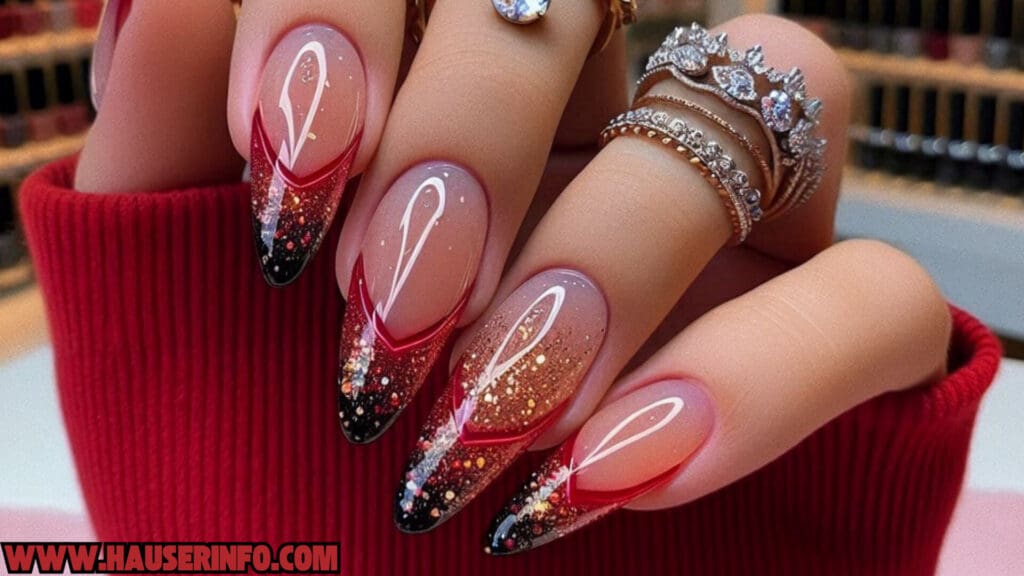 fall in love with fall colors ladies nails