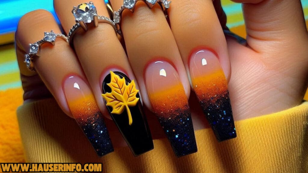 fall in love with fall colors ladies nails