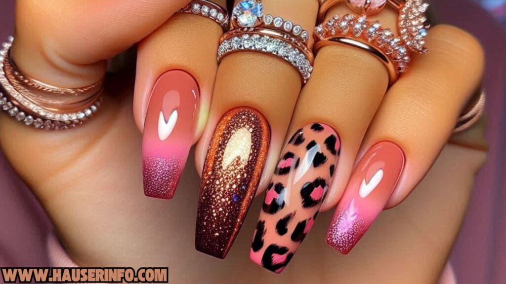 fall in love with fall colors ladies nails