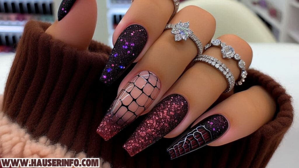 fall in love with fall colors ladies nails