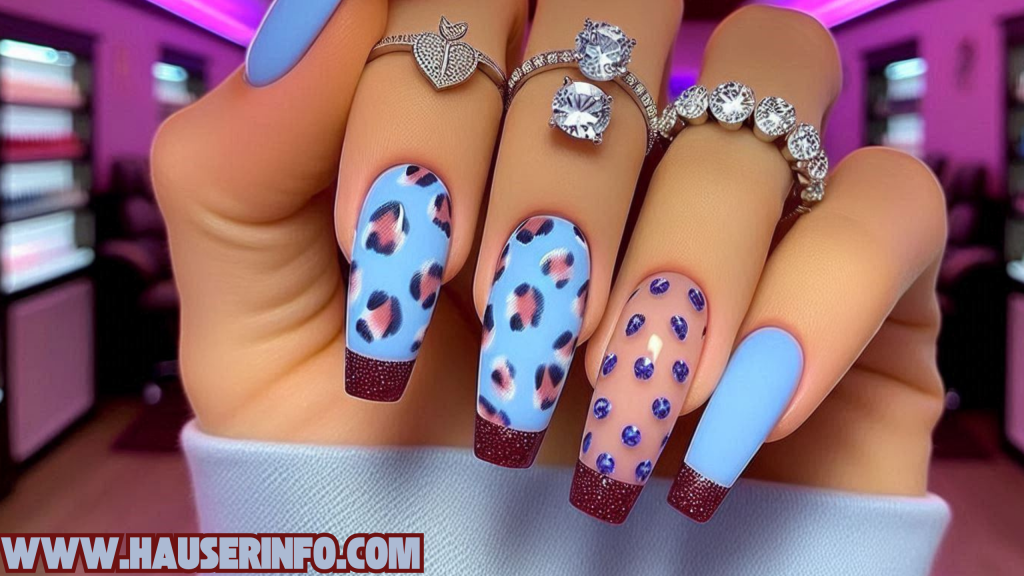 hausers December Winter ladies leopard nails00000026 hausers December Winter ladies leopard nails