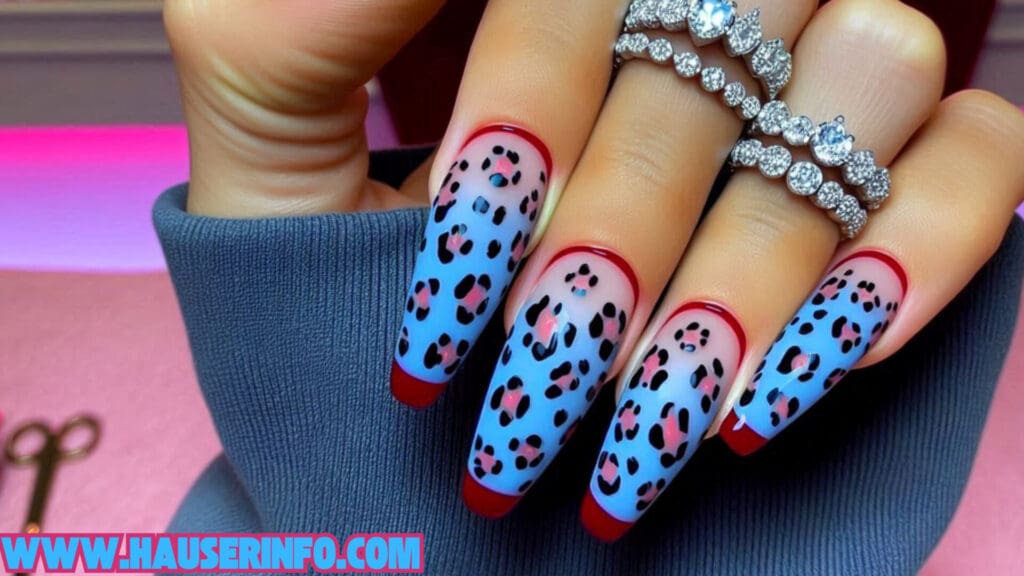 hauser's ladies leopard winter nails