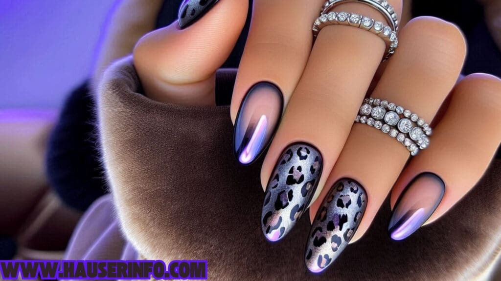 hauser's ladies leopard winter nails