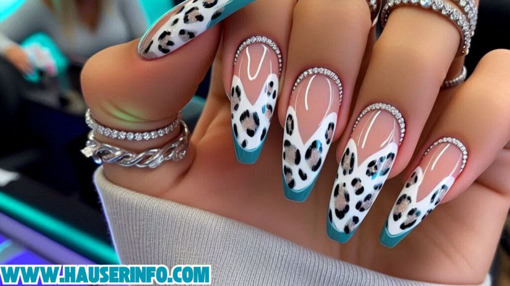 hauser's ladies leopard winter nails