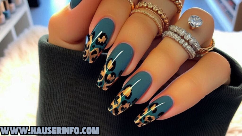 hauser's ladies leopard winter nails