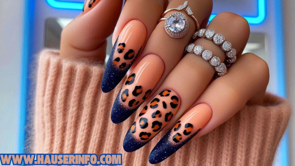 hausers ladies leopard winter nails