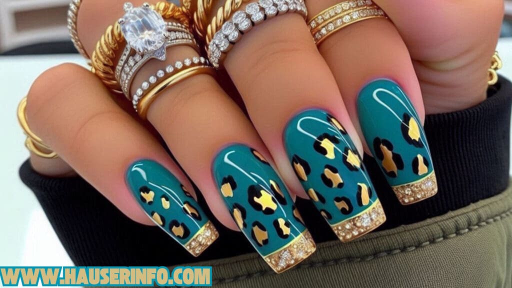 hauser's ladies leopard winter nails