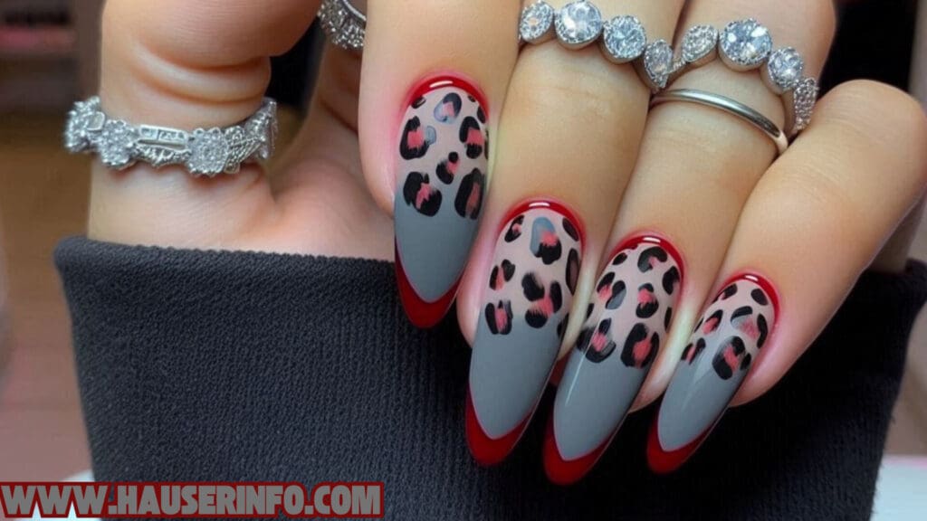 hauser's ladies leopard winter nails