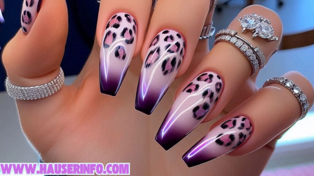 hauser's ladies leopard winter nails