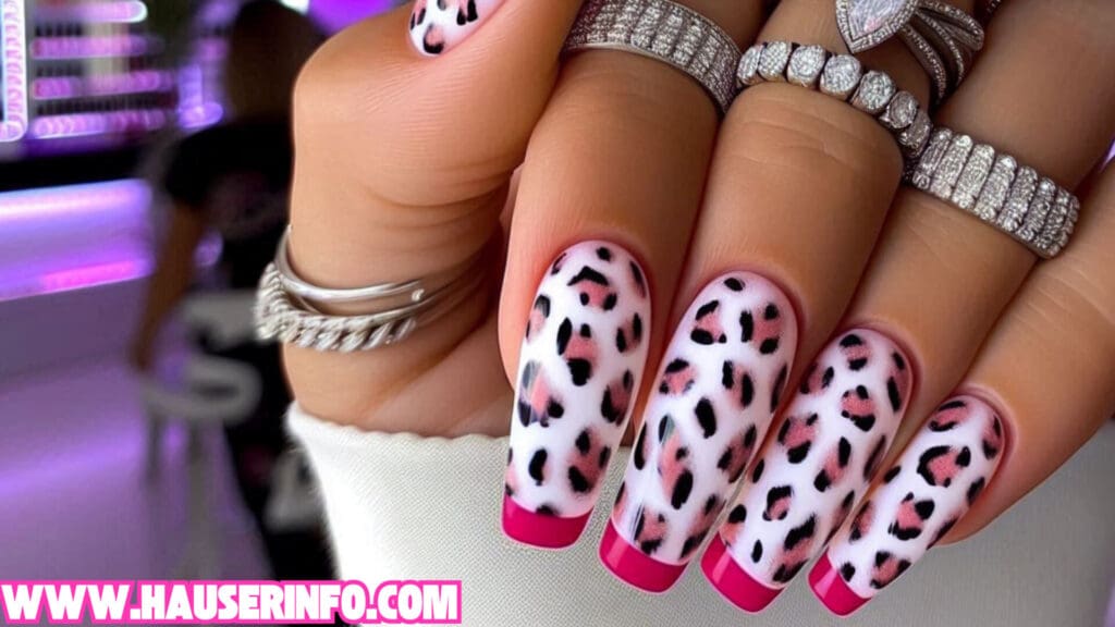 hauser's ladies leopard winter nails