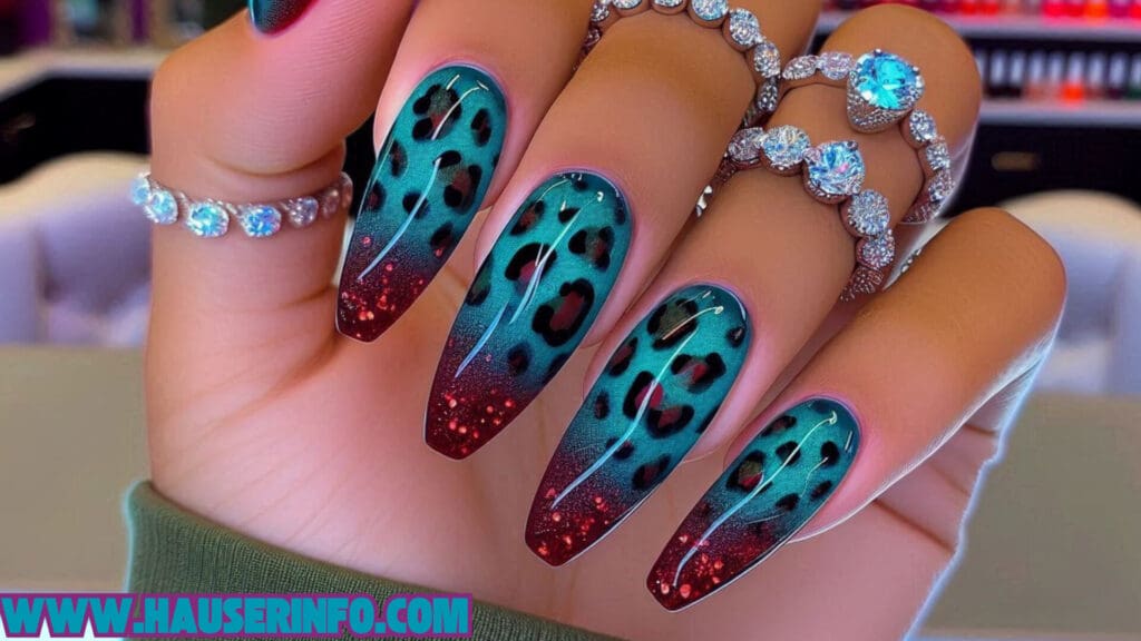 hausers ladies winter leopard nails show