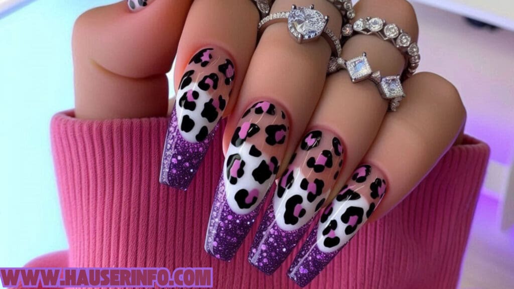 hausers ladies winter leopard nails show