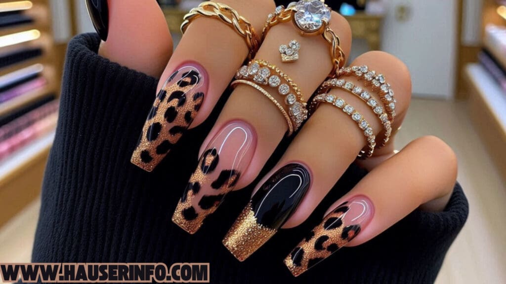 hausers ladies winter leopard nails show