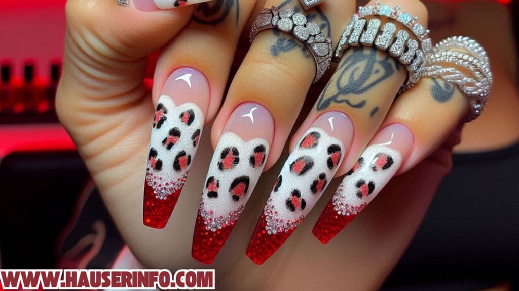 hausers ladies winter leopard nails show