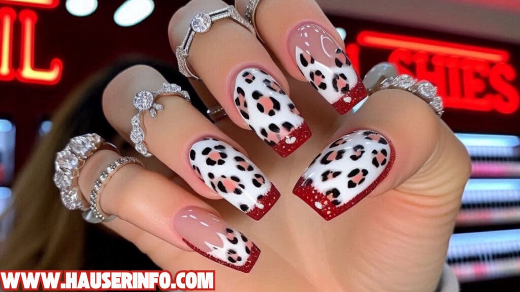 hausers ladies winter leopard nails show