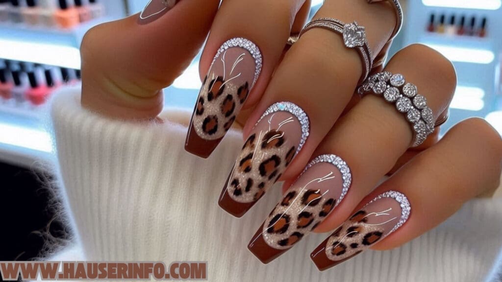 hausers ladies winter leopard nails show