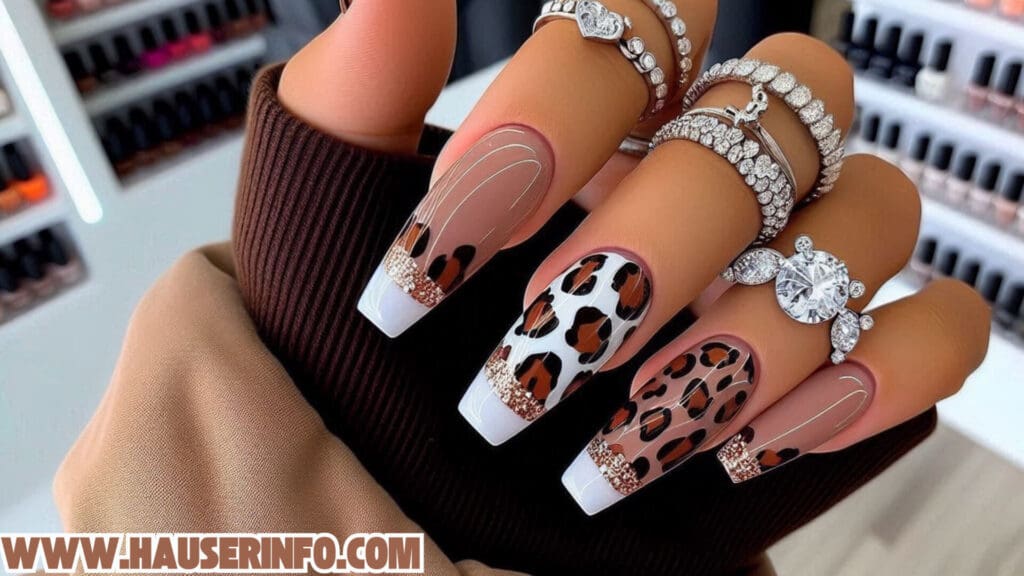 hausers ladies winter leopard nails show