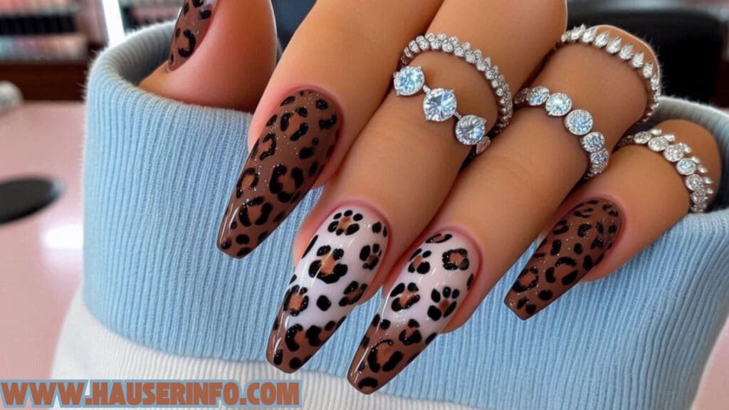 hausers ladies winter leopard nails show