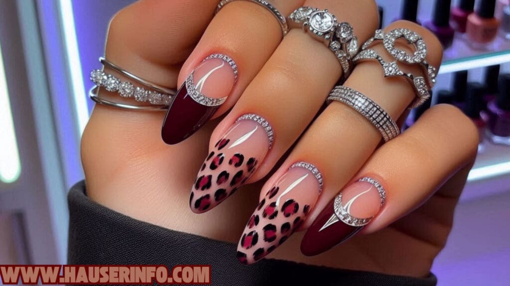 hausers ladies winter leopard nails show