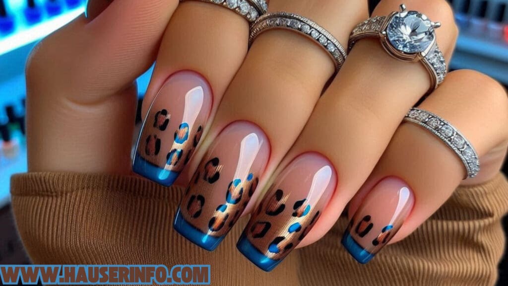 hausers ladies winters crazy leopard nails