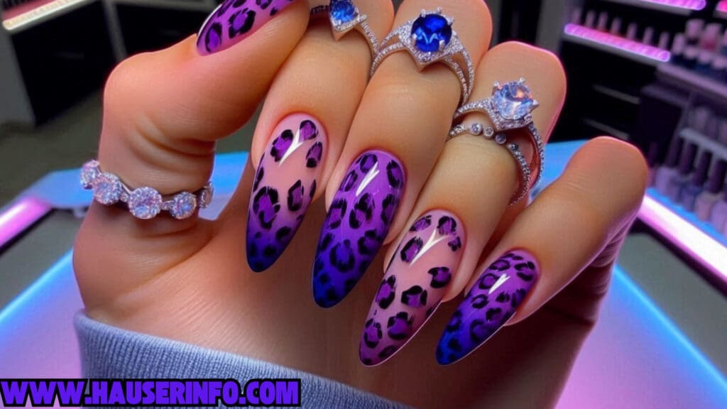 hausers ladies winters crazy leopard nails