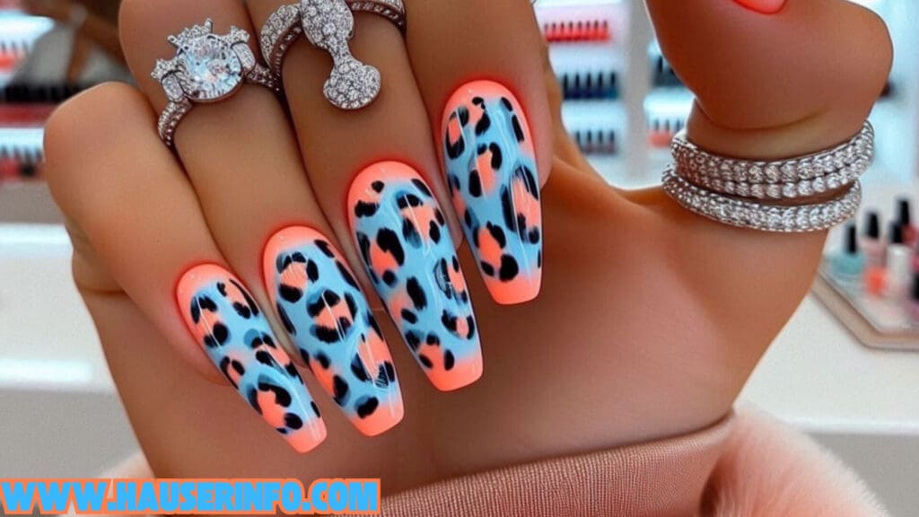 hausers ladies winters crazy leopard nails