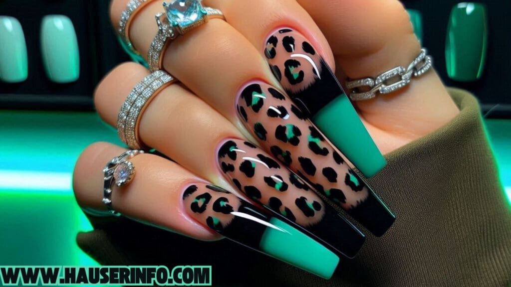 hausers ladies winters crazy leopard nails