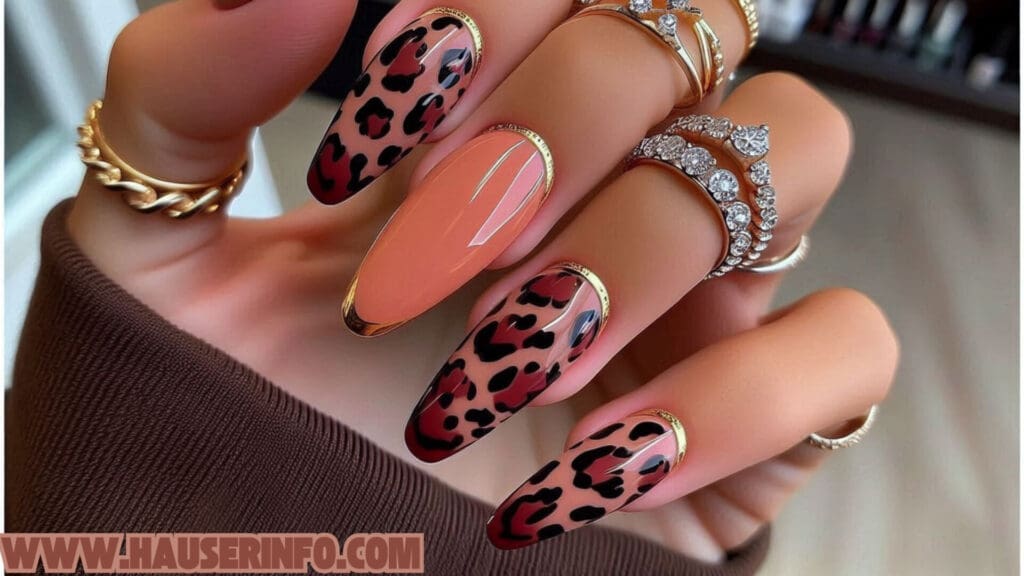 hausers ladies winters crazy leopard nails