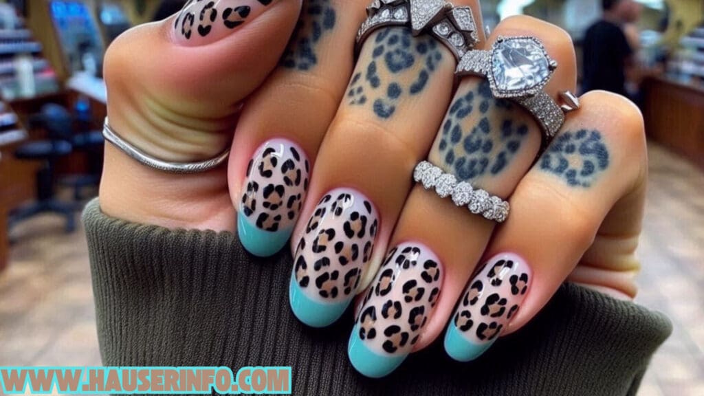 hausers ladies winters crazy leopard nails