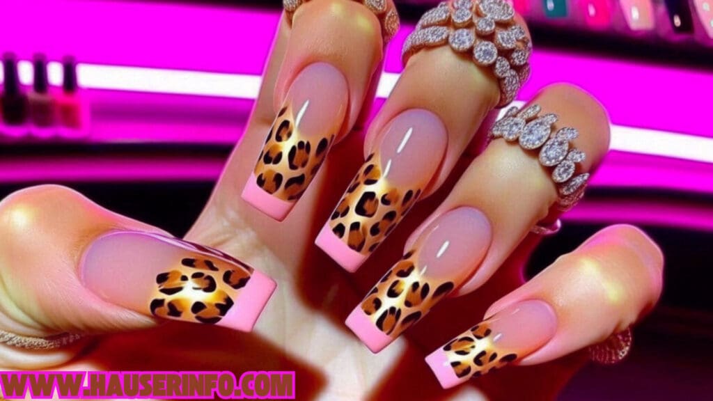 hausers ladies winters crazy leopard nails