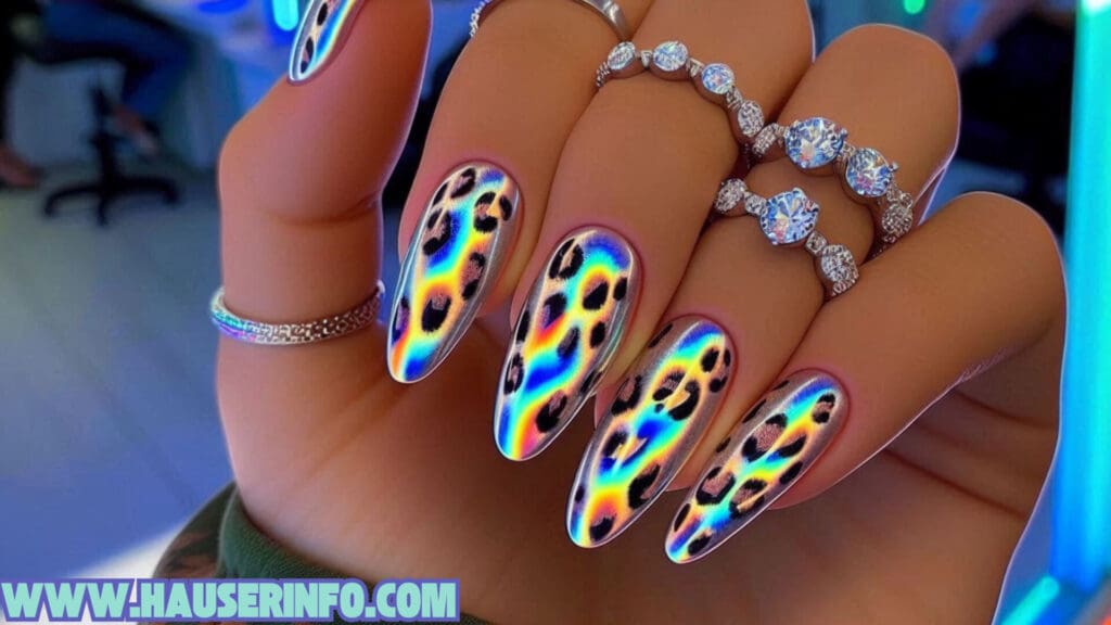 hausers ladies winters crazy leopard nails