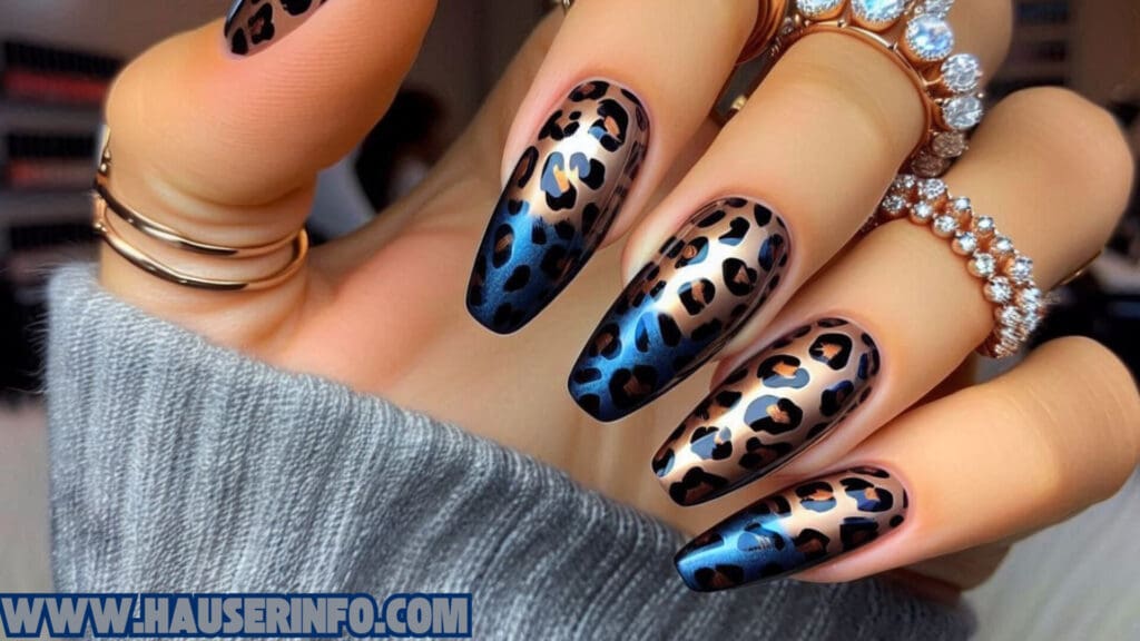 hausers ladies winters crazy leopard nails