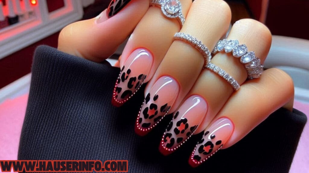 hausers ladies winters crazy leopard nails