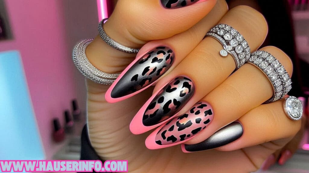 hausers ladies winters crazy leopard nails