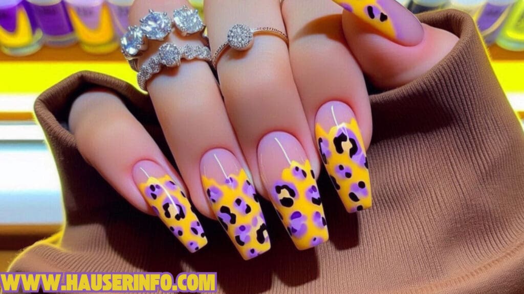 hausers ladies winters crazy leopard nails