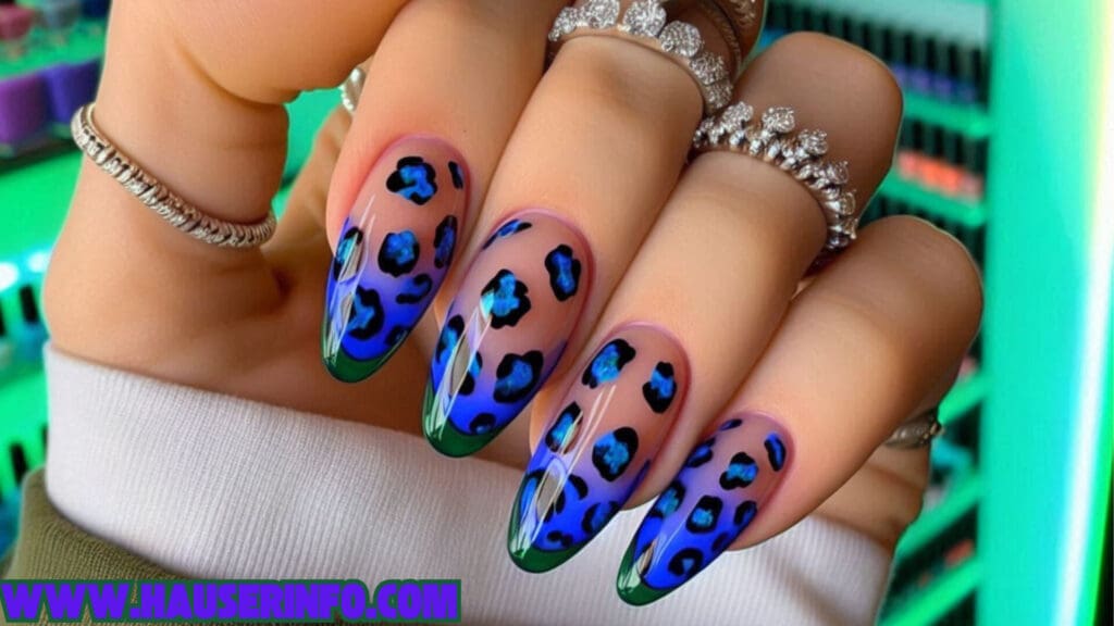 hausers ladies winters crazy leopard nails