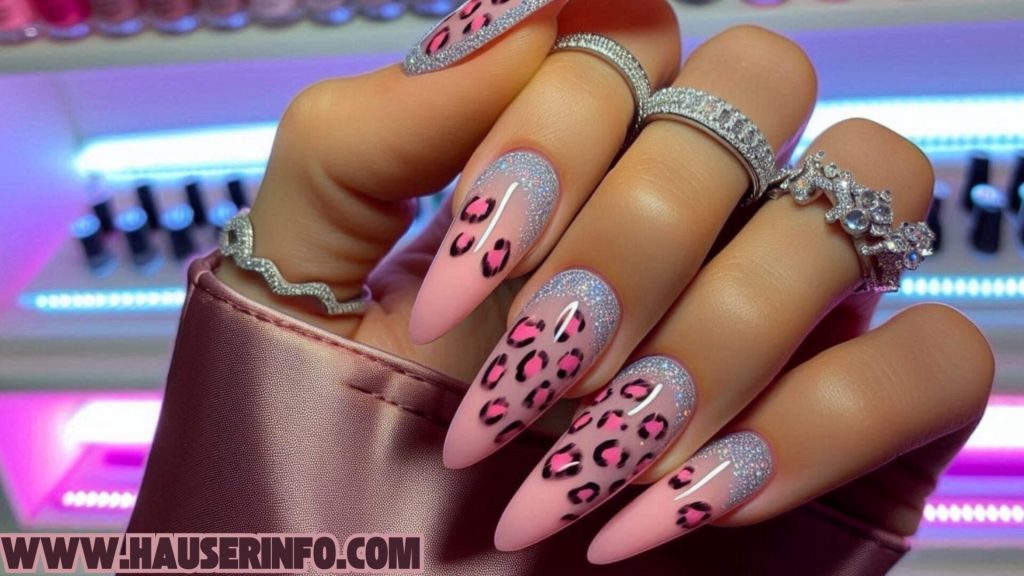 hausers ladies pink leopard nails winter storm678798 hausers ladies pink leopard nails winter storm
