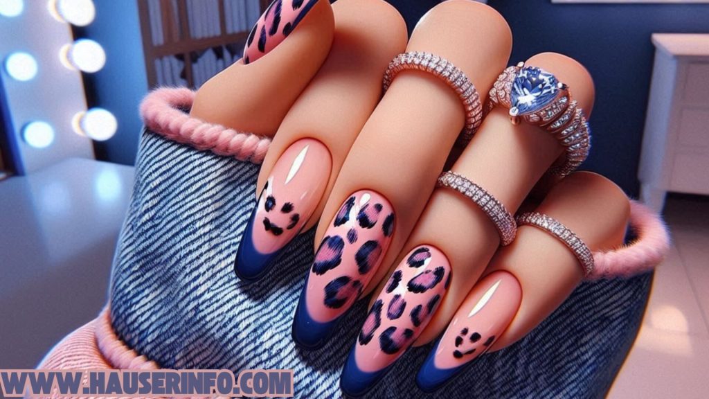 hausers ladies pink leopard nails winter storm00008956 hausers ladies pink leopard nails winter storm
