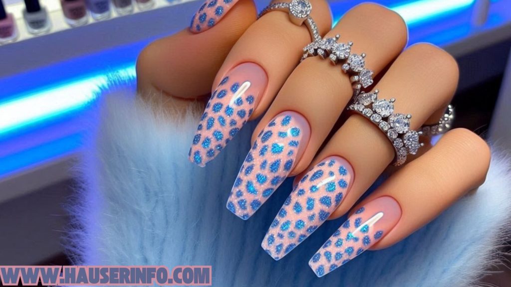 hausers ladies pink leopard nails winter storm00896 hausers ladies pink leopard nails winter storm