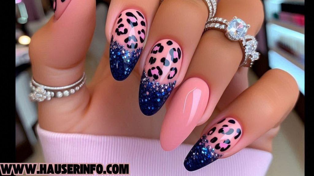 hausers ladies pink leopard nails winter storm4 hausers ladies pink leopard nails winter storm