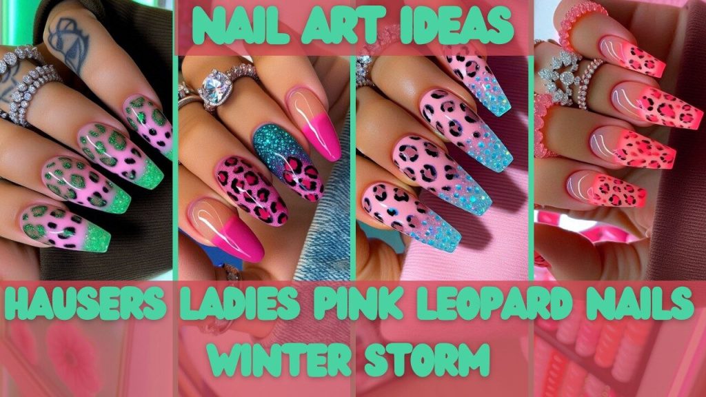 hausers ladies pink leopard nails winter storm00 hausers ladies pink leopard nails winter storm