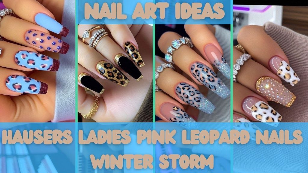 hausers December Winter ladies leopard nails89t78olgiuk hausers December Winter ladies leopard nails